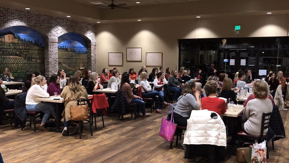 A private event filling Paisan's mural dining room